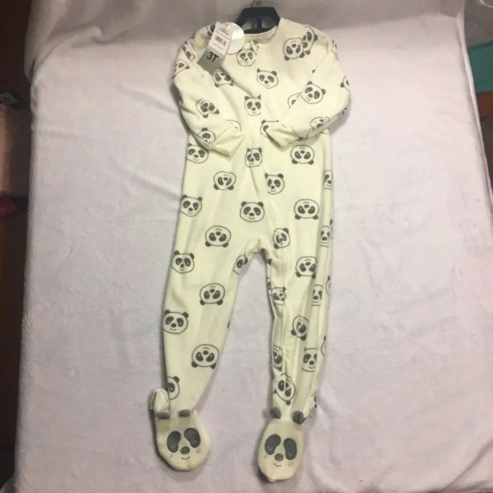 NWT Absorba Fleece Footed Pajamas 3T –  One‑Piece Sleeper‎ | Toddler Pajamas